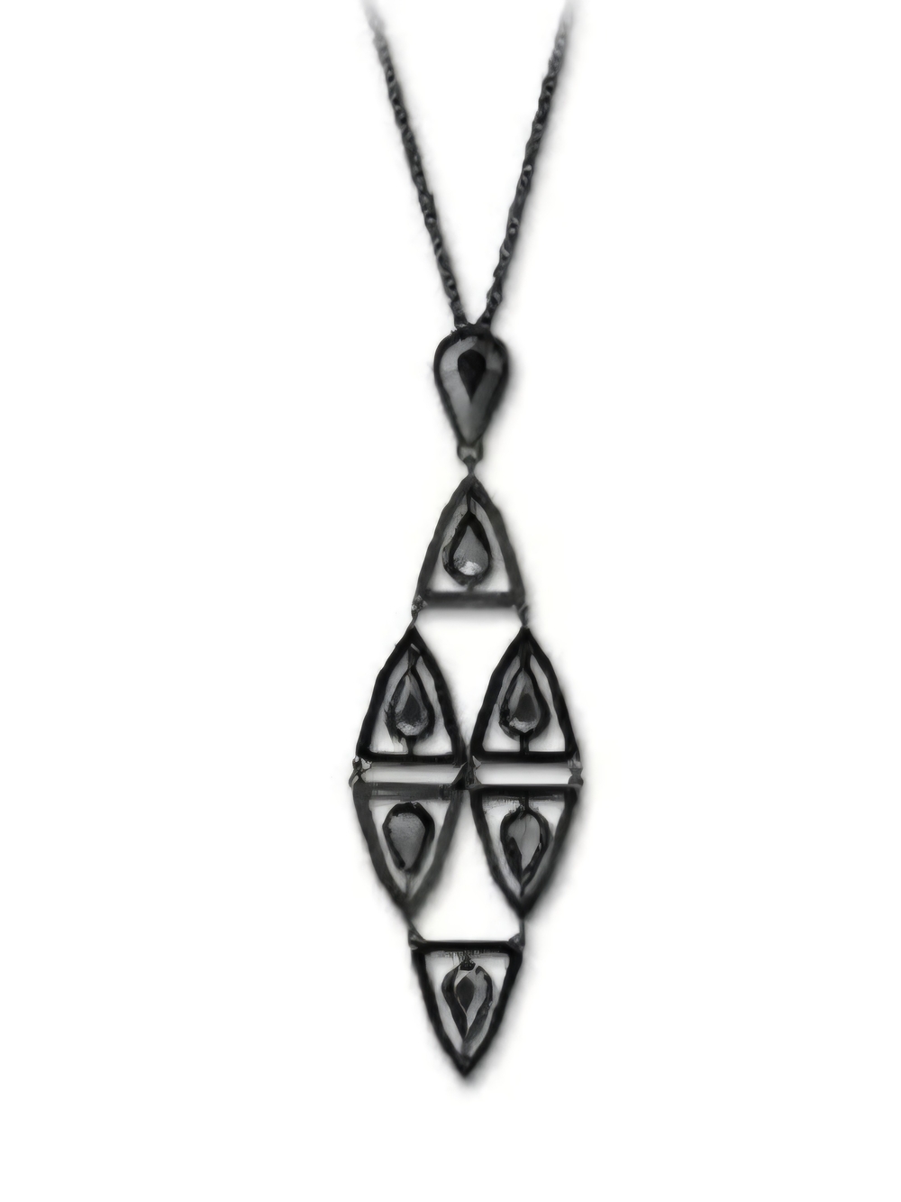 Swarovski Black Geometric Sidney Pendant